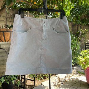 Athleta gray corduroy mini skirt- size 6